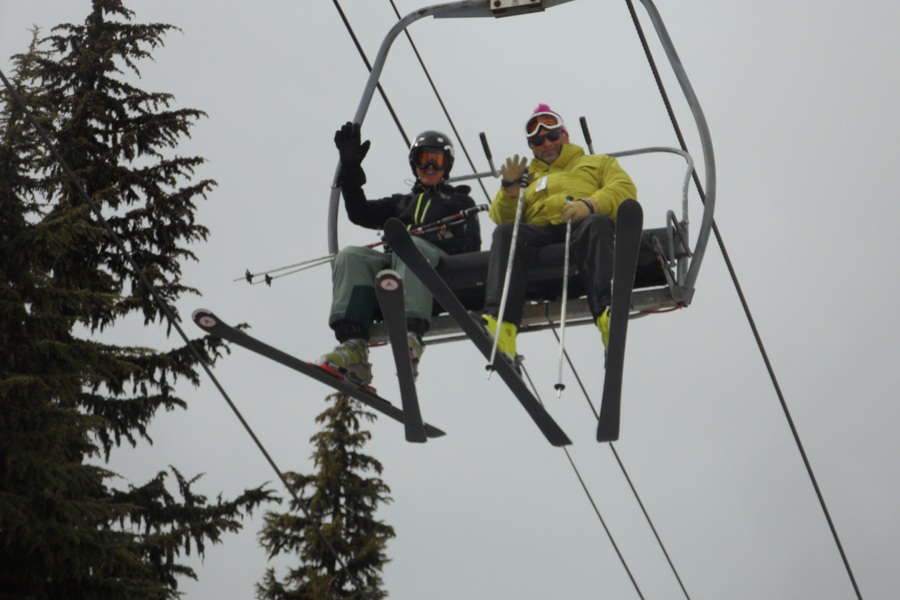 Foley on chairlift